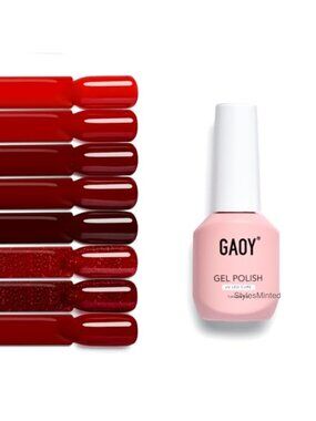 8 Colors Gel Nail Polish Set, Long-Lasting, Soak Off, UV LED Cure, Salon & Home